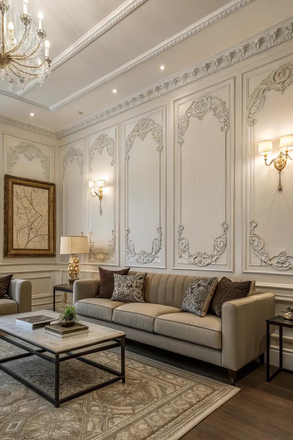 Make a statement with a panel accent wall.