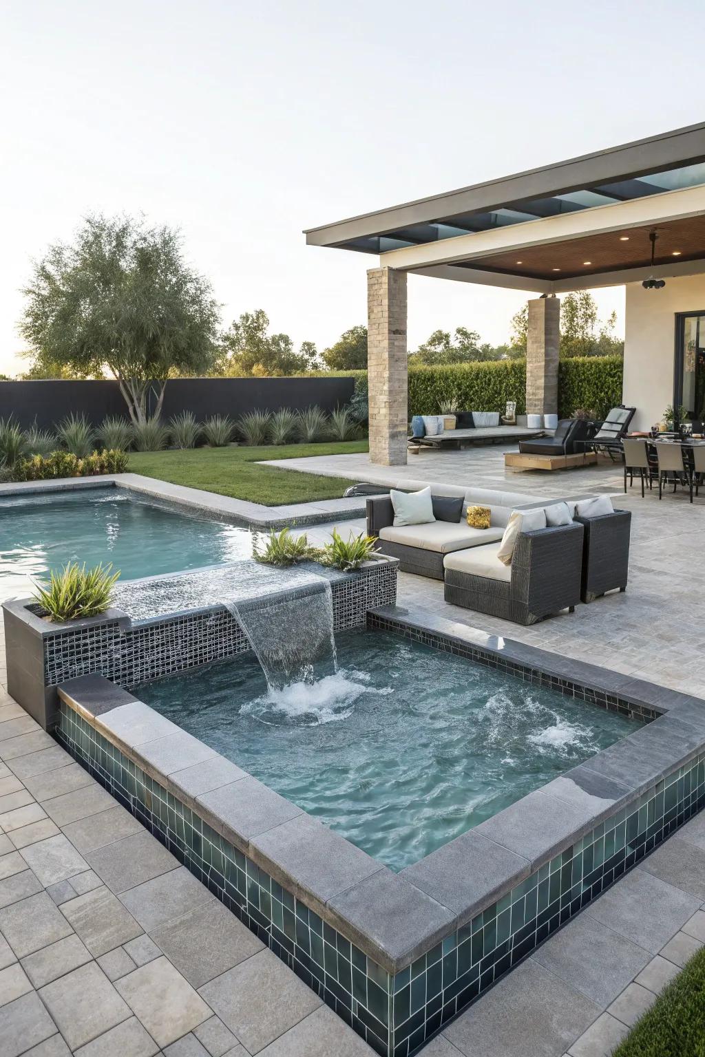 A spa or hot tub delivers a luxurious escape right in your backyard.