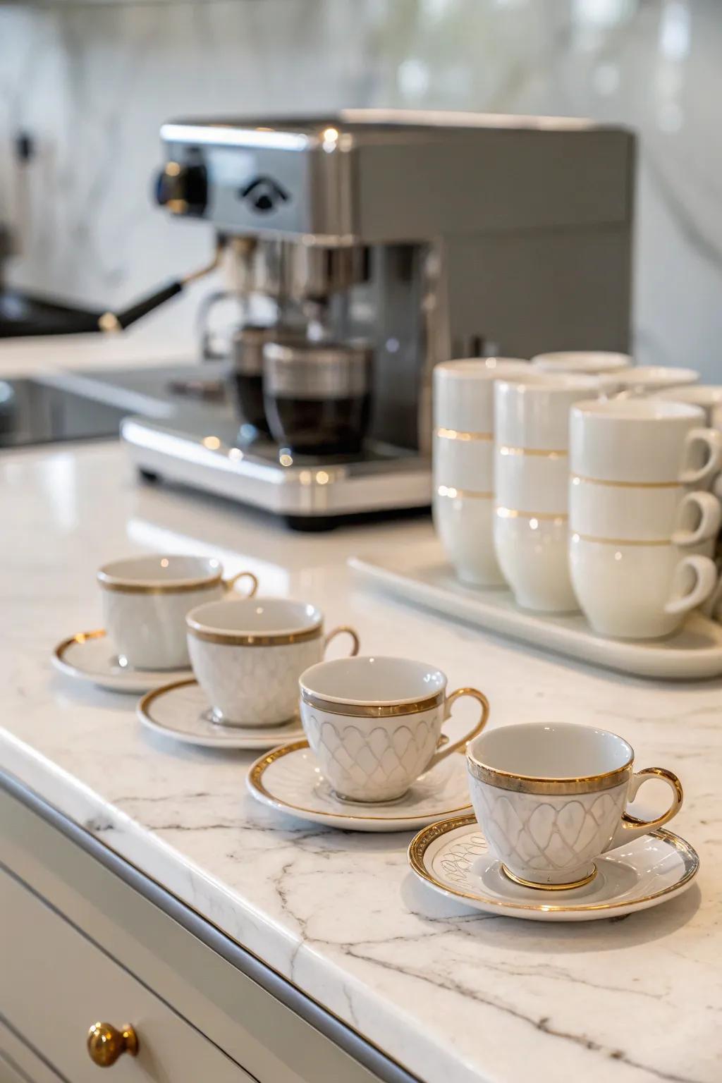 Enrich his coffee moments with fine ceramic espresso cups.