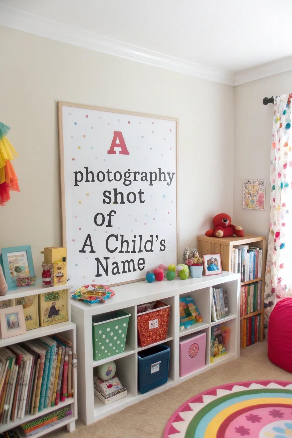 An educational name display transforming learning into an interactive adventure.