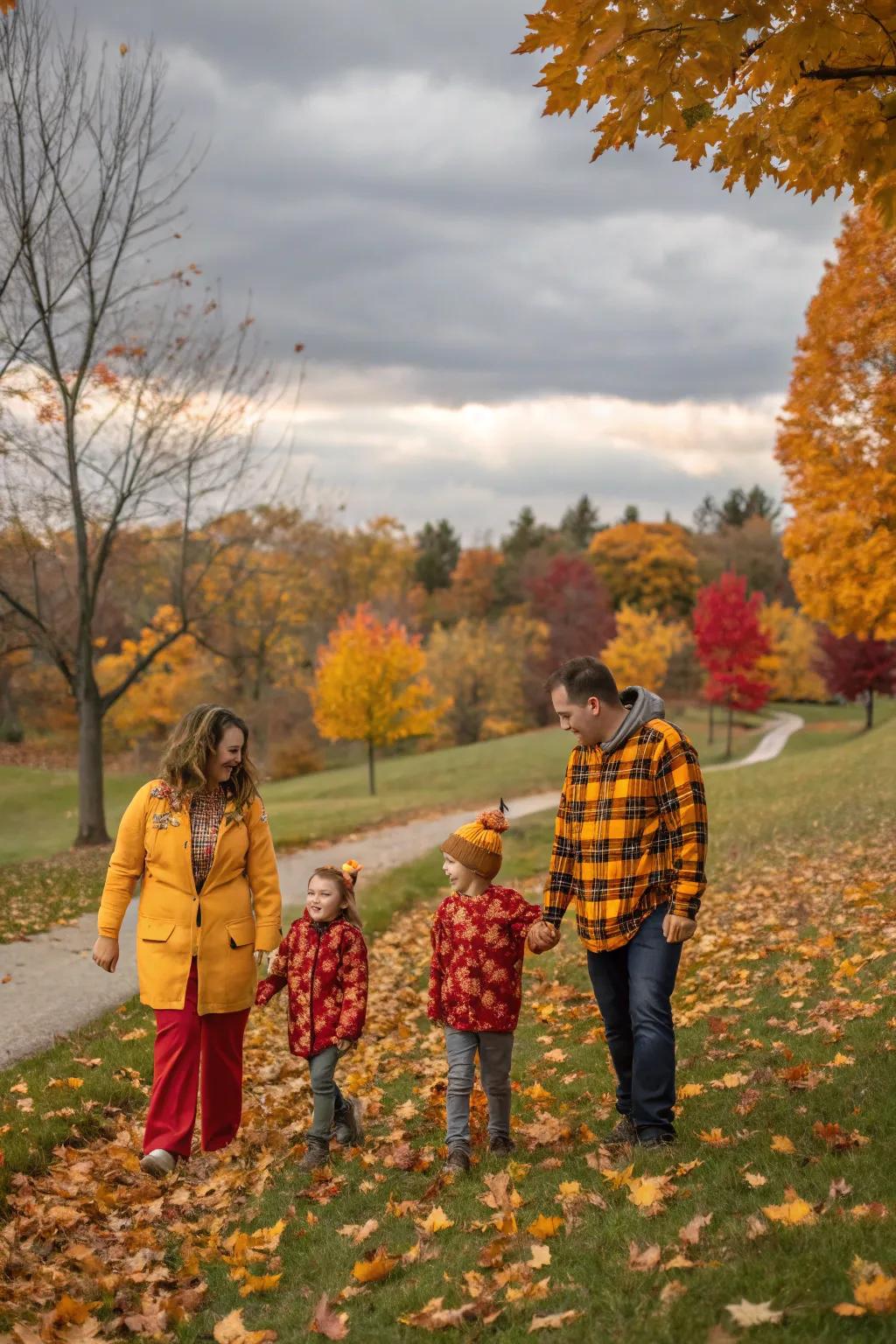 With themed clothing and natural elements, capture the mood of the season.