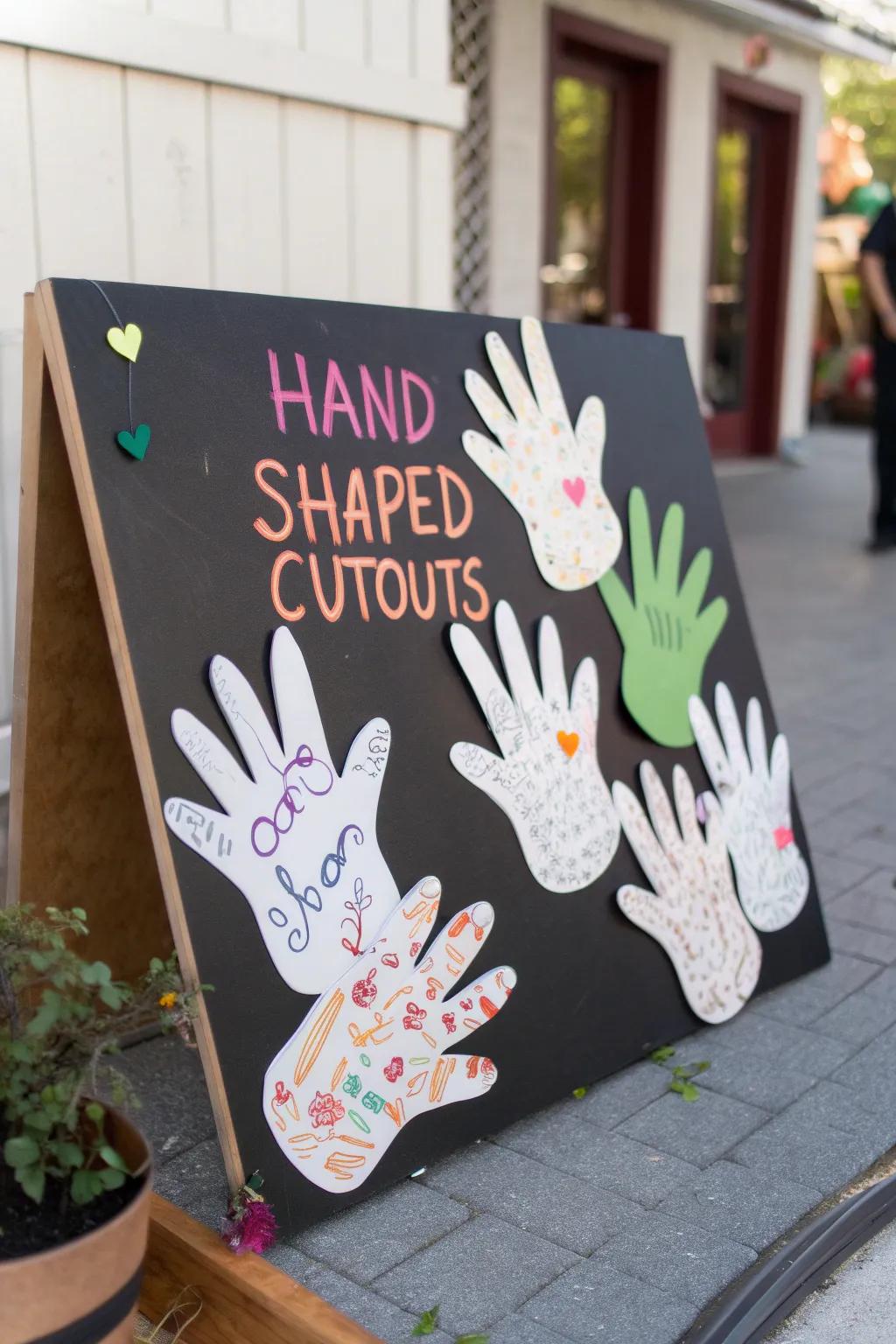 Hands of appreciation fostering support.