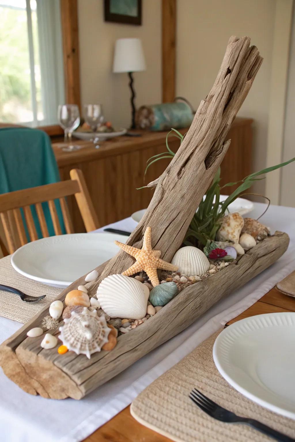 A core decoration that ushers the allure of the coast to your culinary experience.