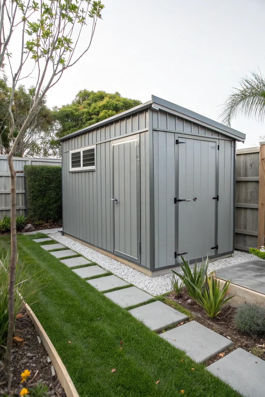 Refined slate sheds provide modern elegance with a dash of class.