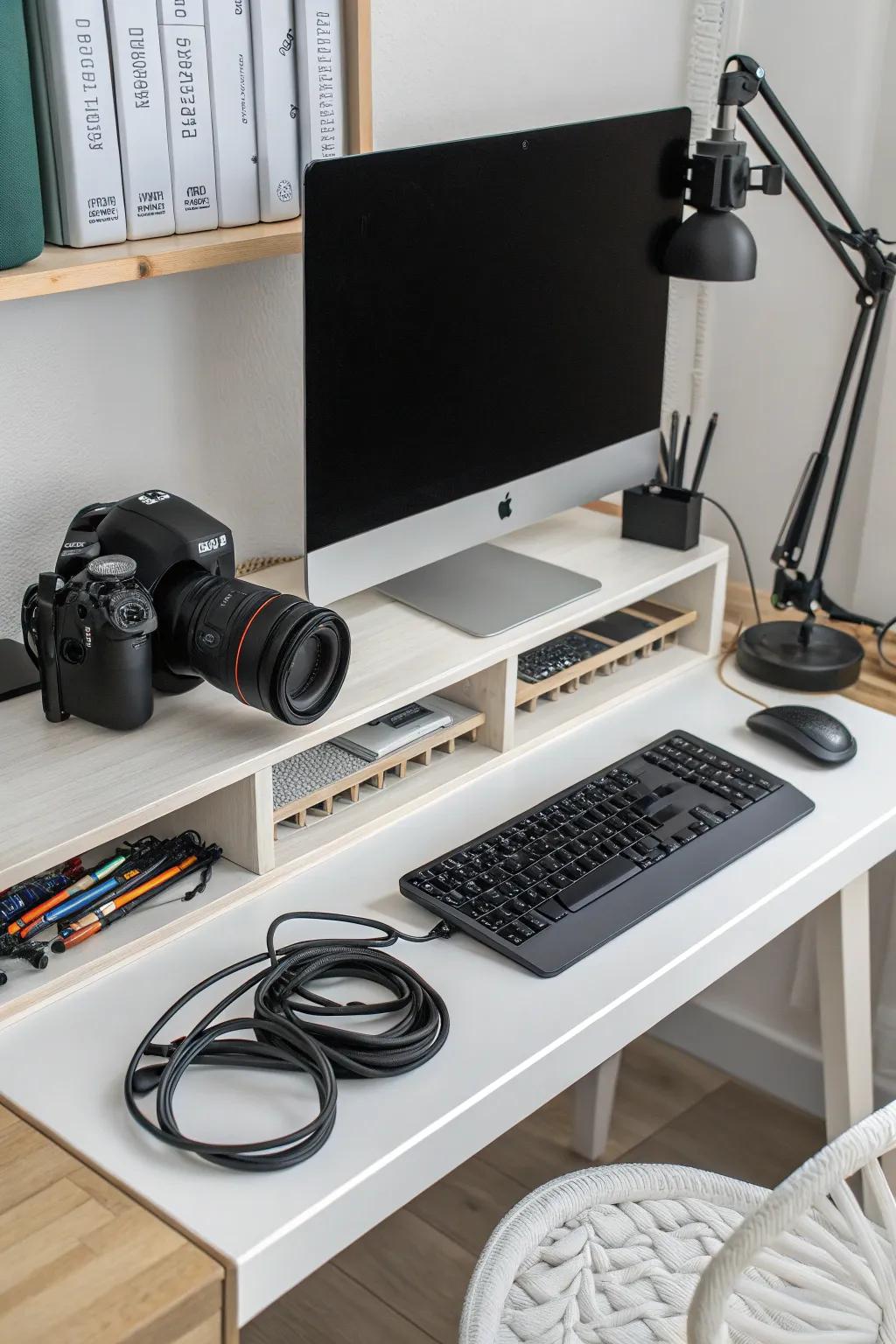 Stay focused with a perfectly organized streaming desk.