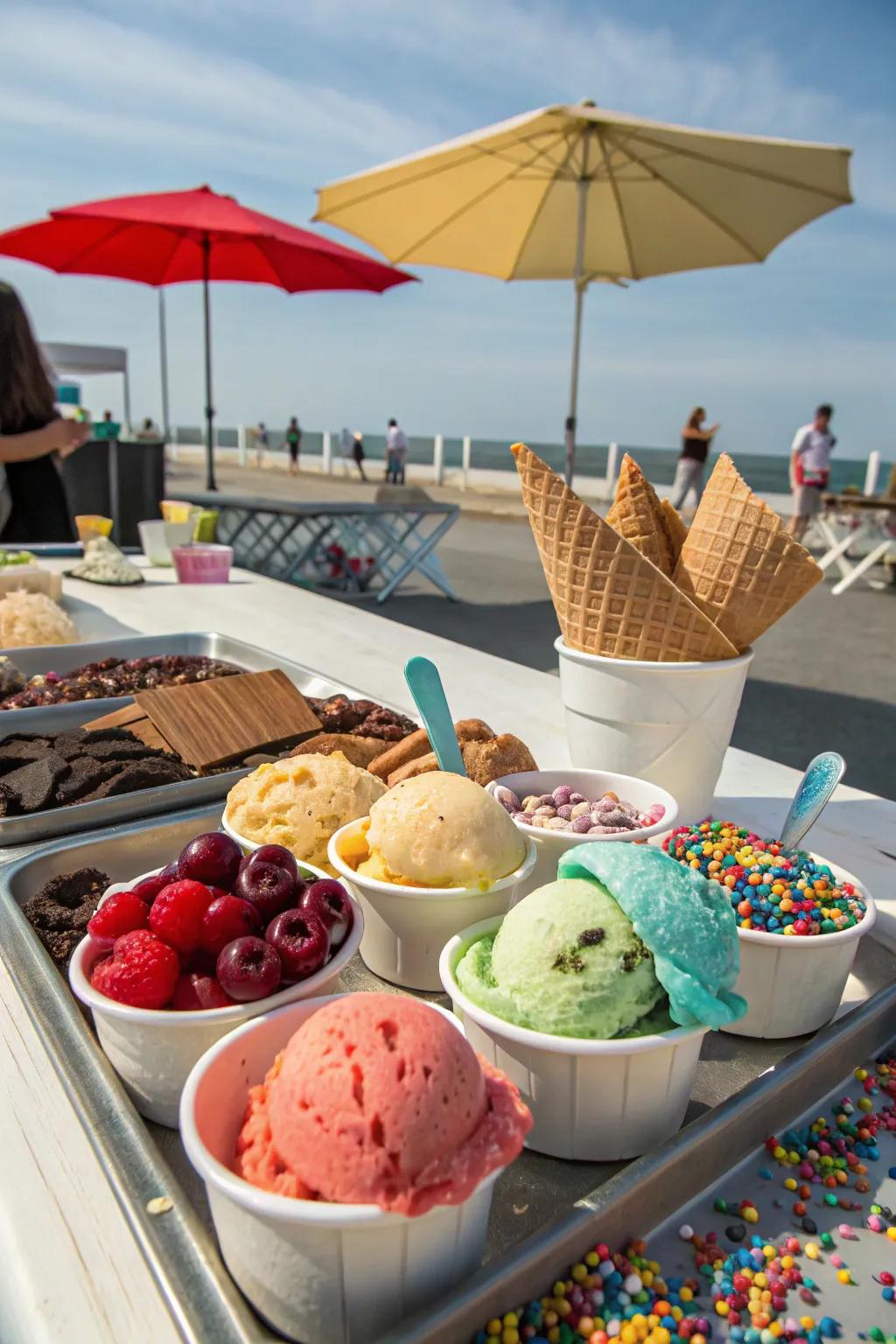 A frosty bar offers a refreshingly sweet birthday treat.