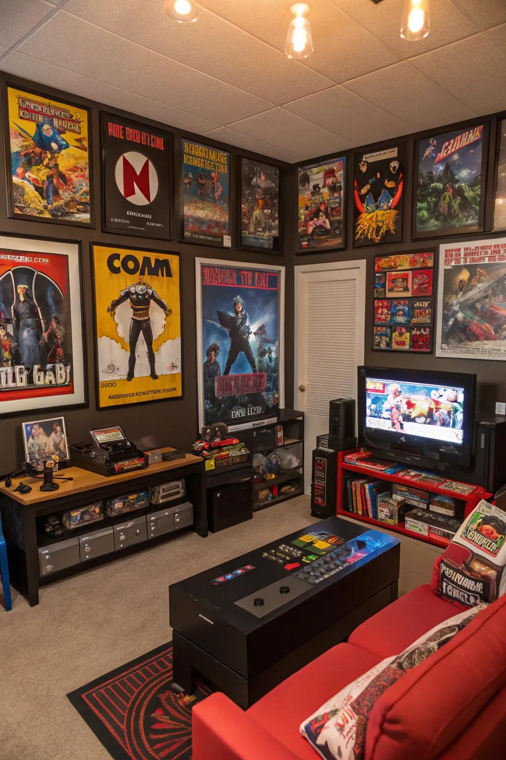 Themed decorations introduce a personal element.