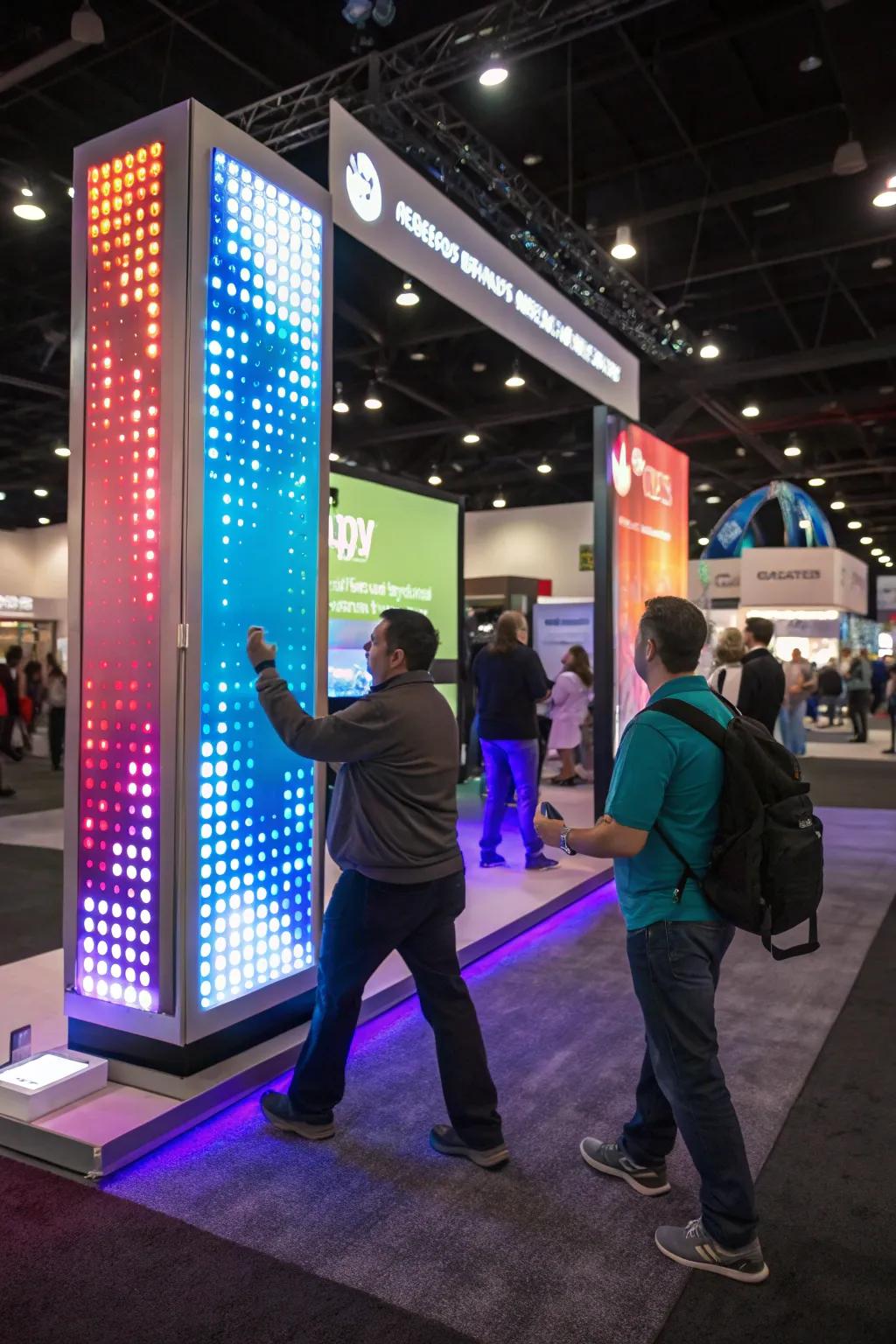 Interactive LED systems that invite guest participation and involvement.