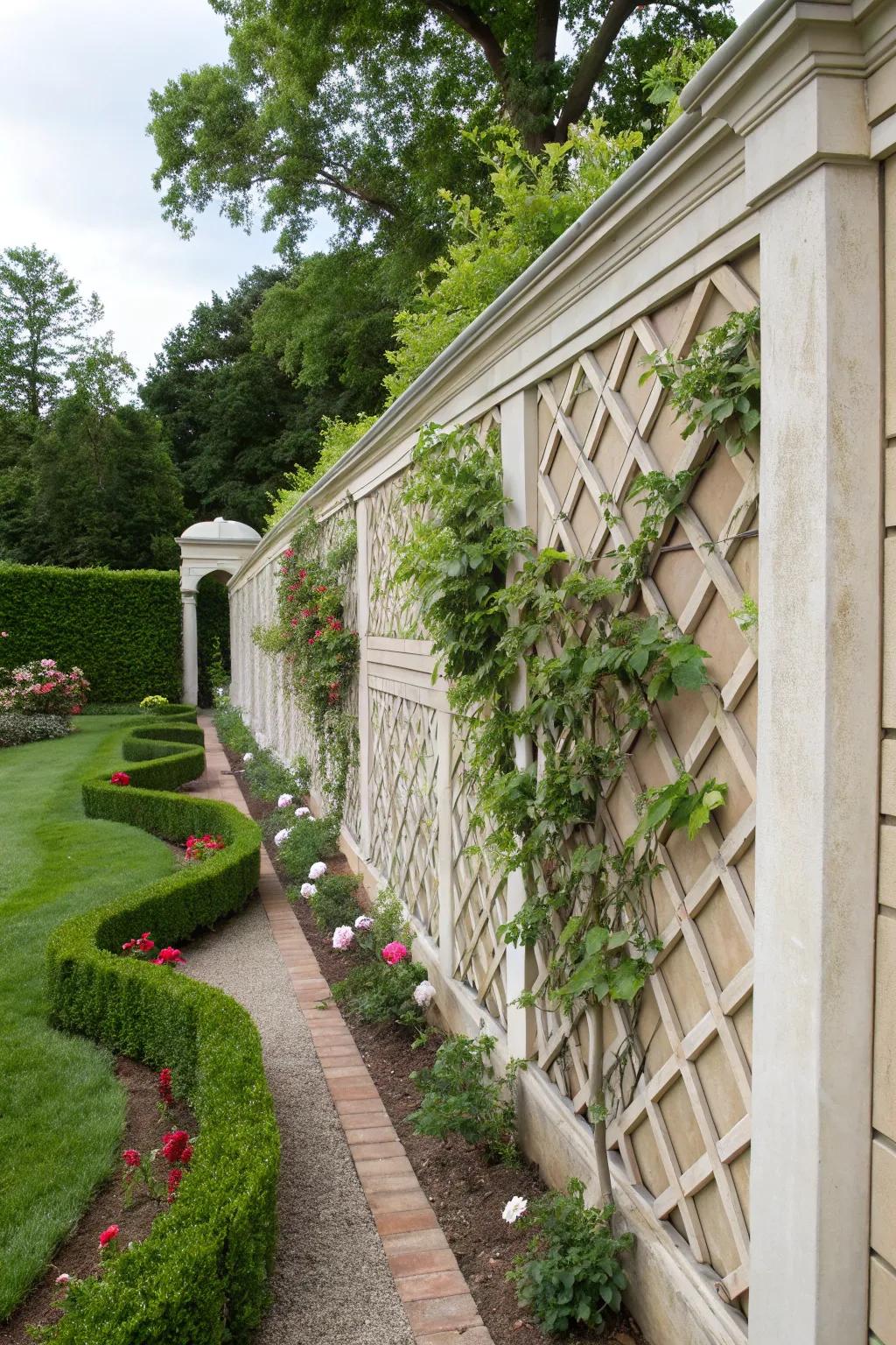 Impart an artistic touch through bespoke trellis compositions.