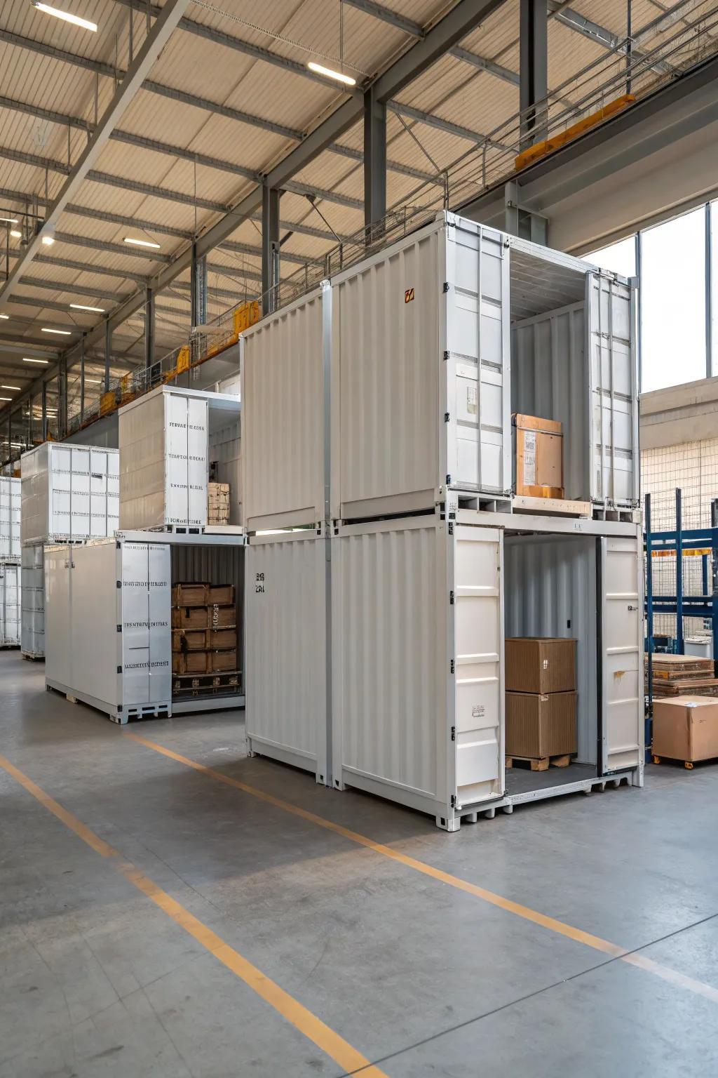 Modular storage units offer flexibility for evolving storage needs.