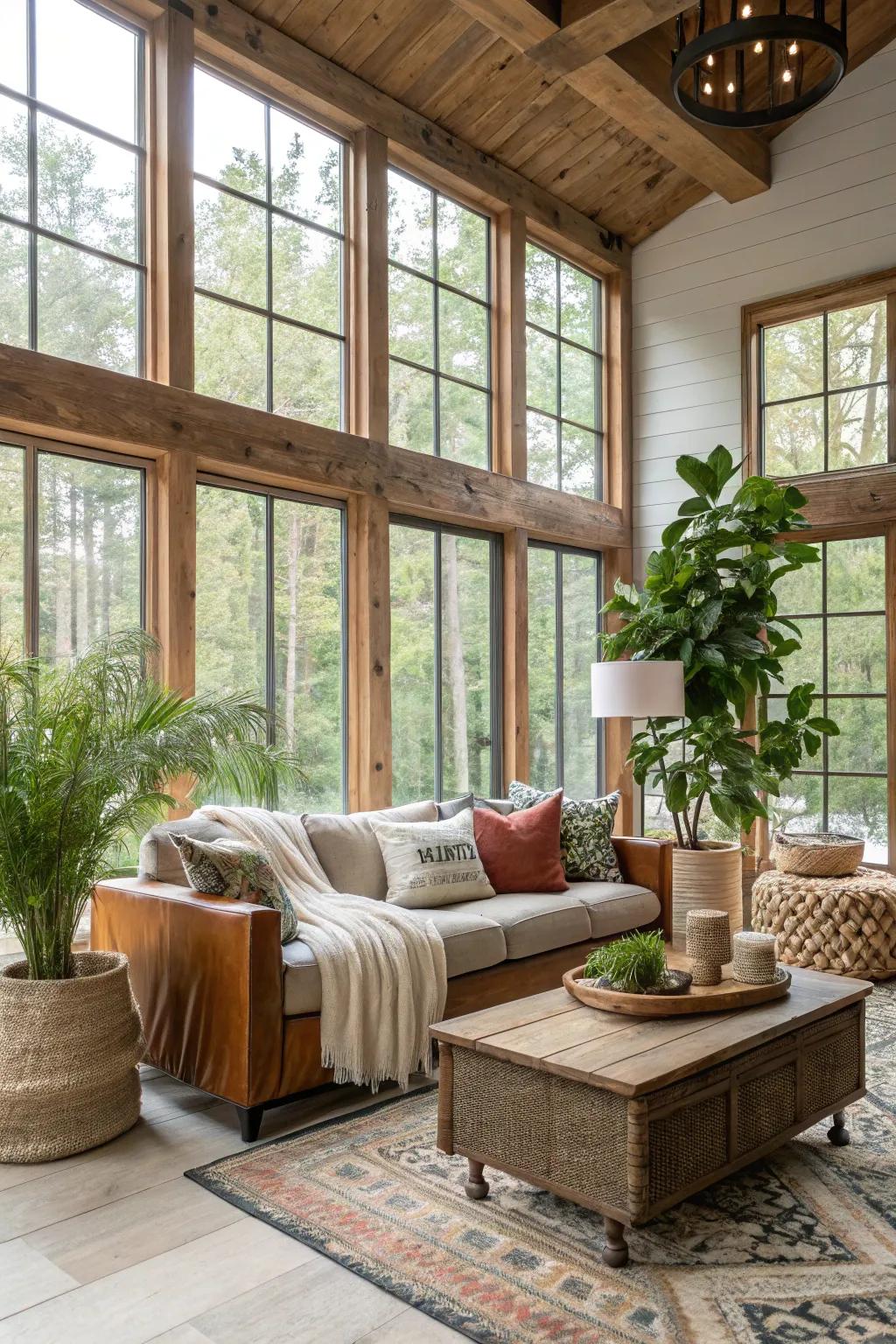 Flowing designs encourage an expansive and contemporary vibe.