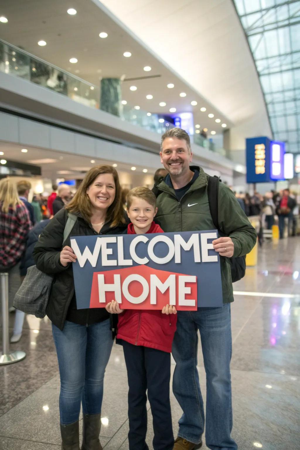 Family involvement renders the welcome even more affectionate.
