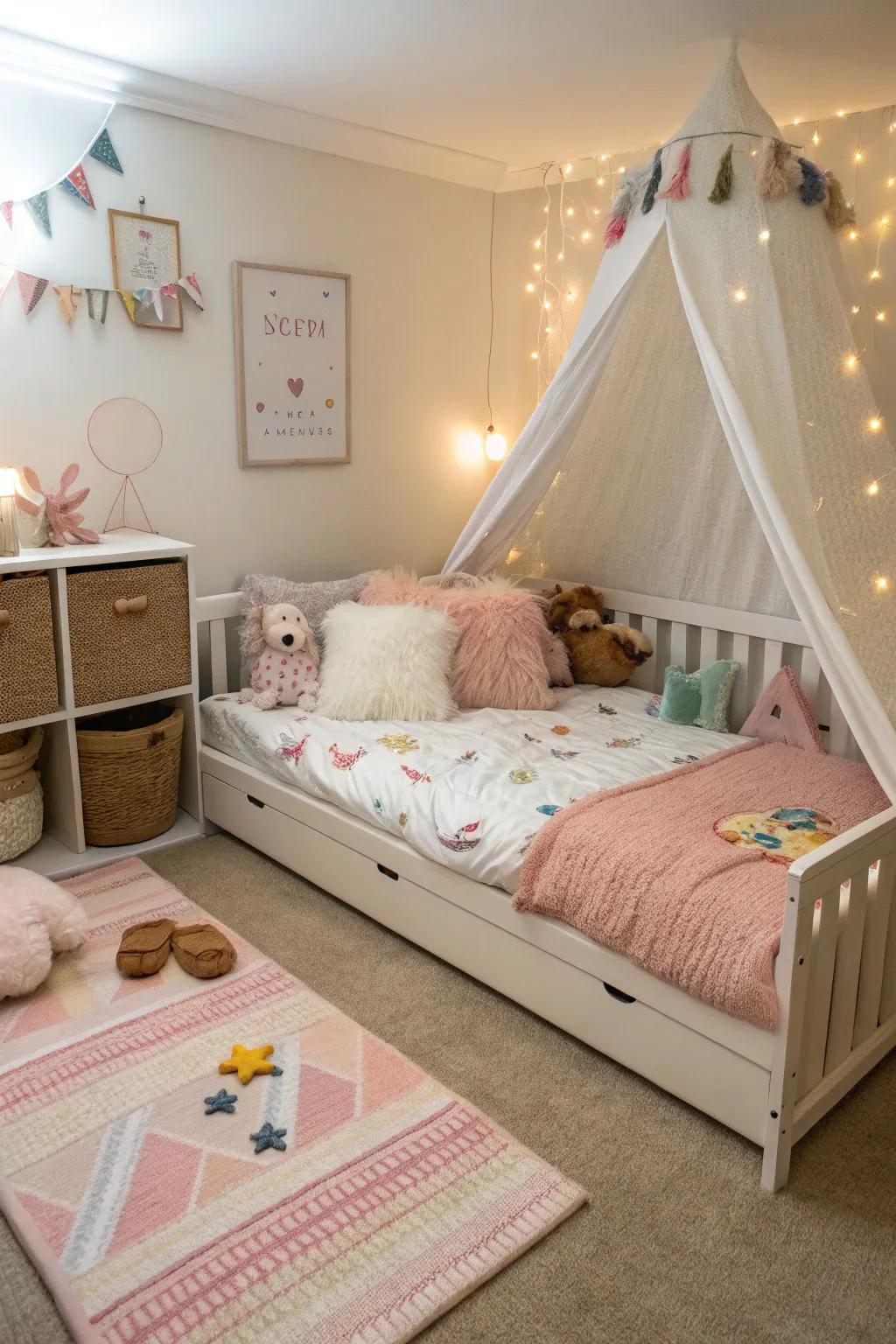 A ground bed promotes independence and security.