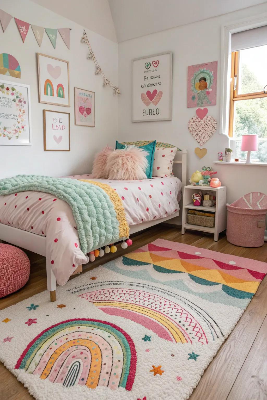 Lively fabrics introduce vibrancy and character to the bedroom.