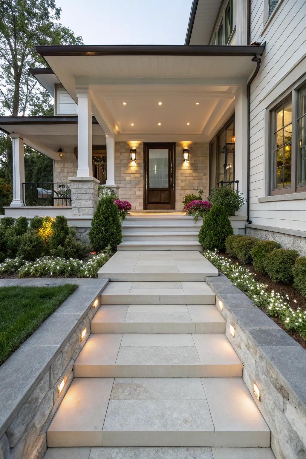 An inviting entrance sets a positive tone for guests.