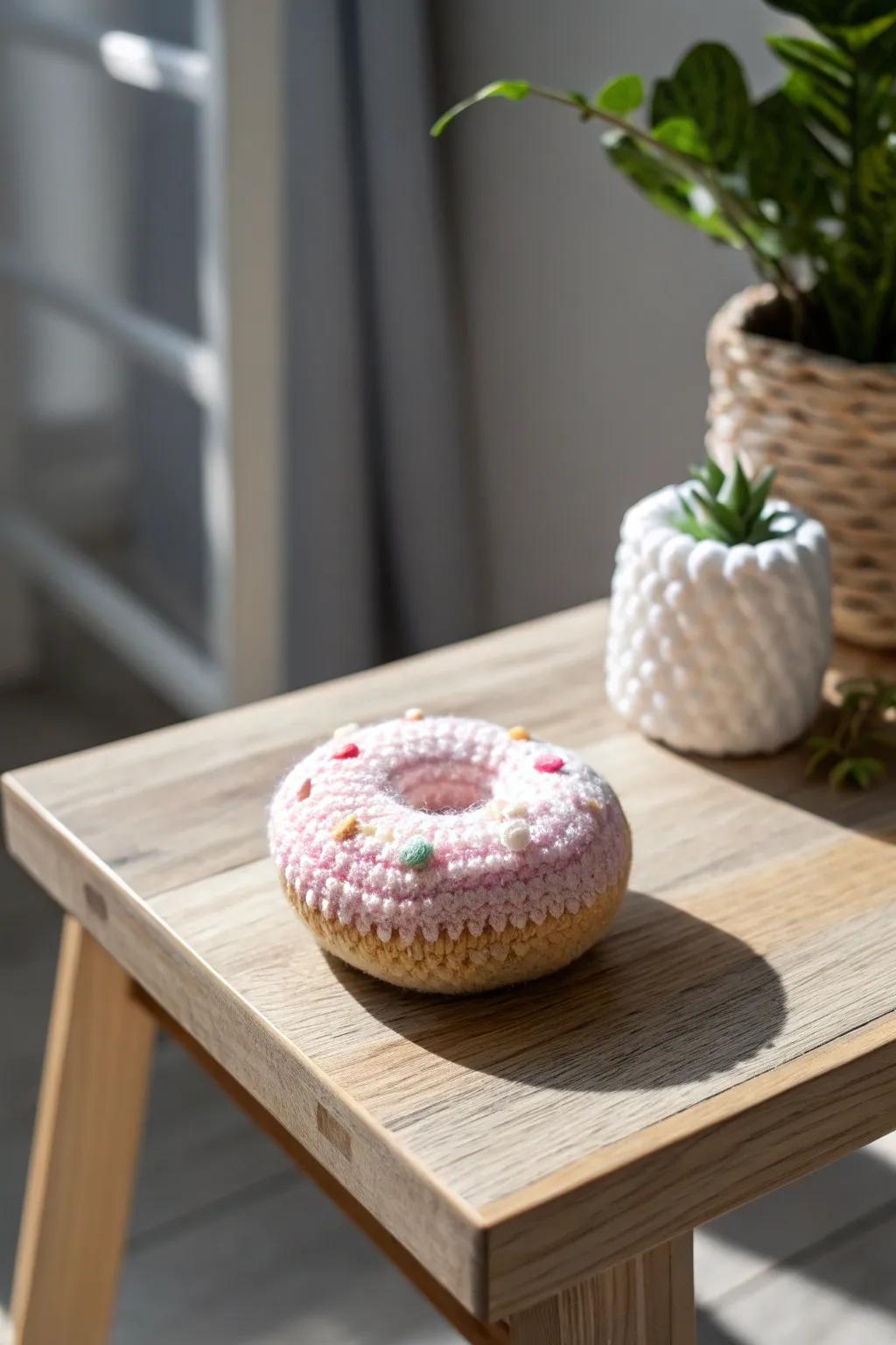 Craft your way to joy with these lovely amigurumi mini donuts – a perfect, quick, and easy project!