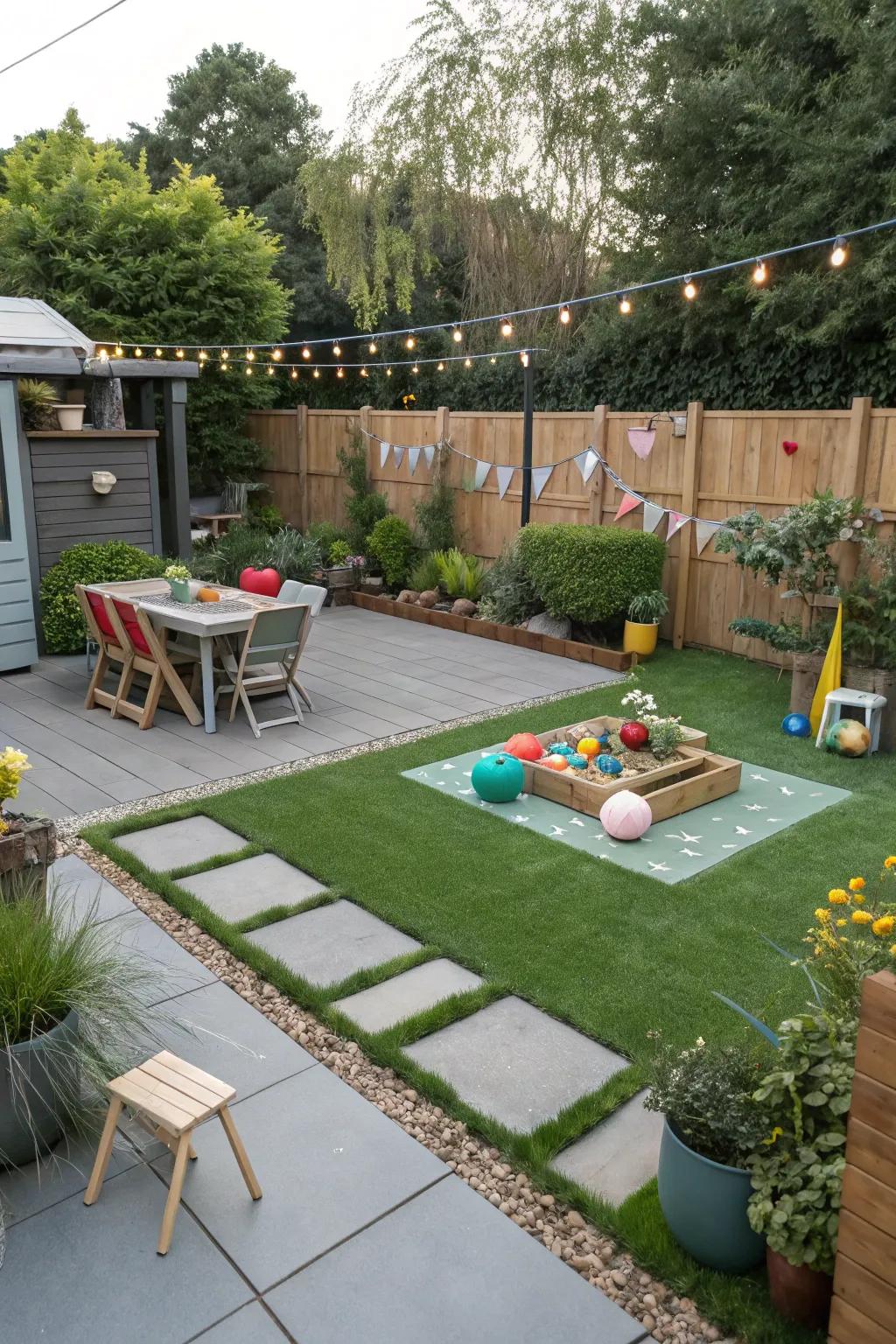 Efficient zoning optimizes your artificial grass garden.