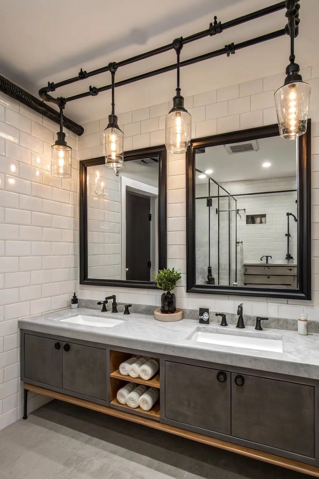 Industry units append a fashionable, modern edge to lighting.
