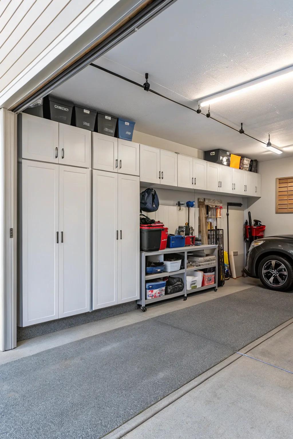 Keep clutter away with clever concealed storage solutions.