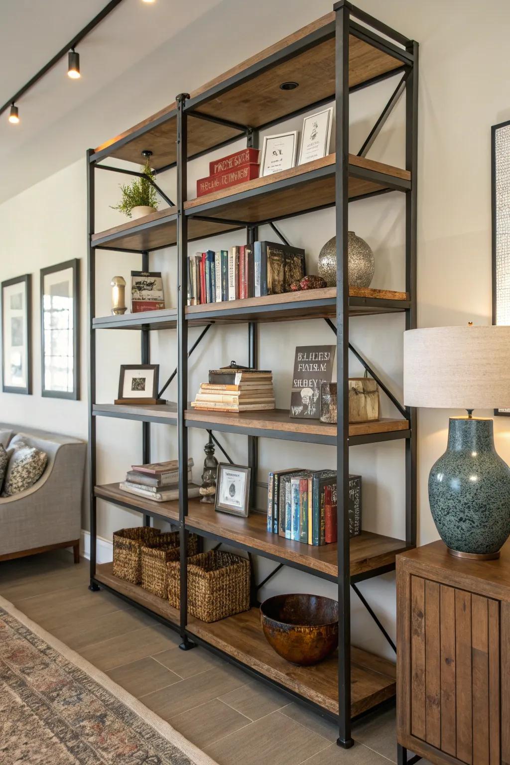 Functional and chic bookcases elevating your area.