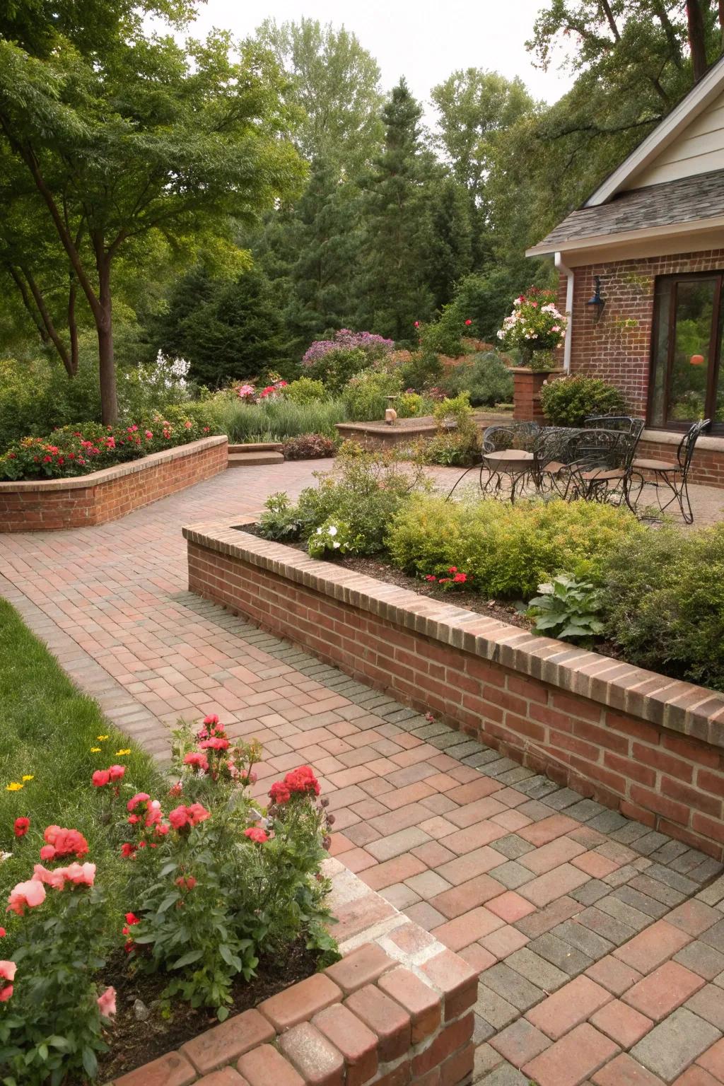 Contrasting rock boundaries mark areas and add visual attention.