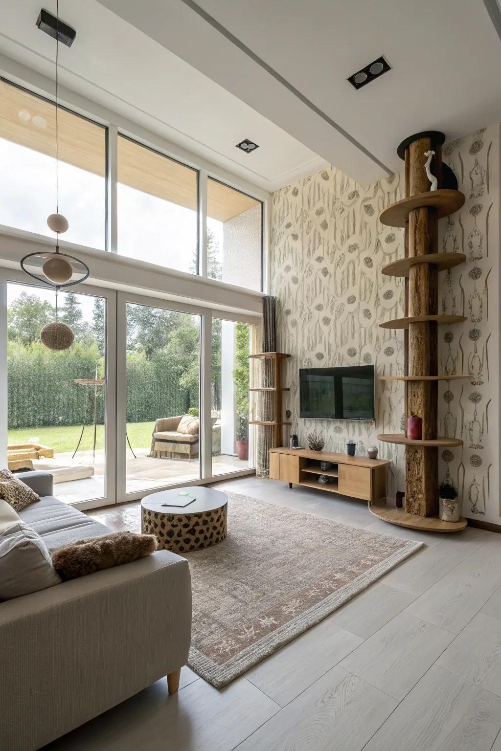 Open designs grant kitties the freedom to explore.