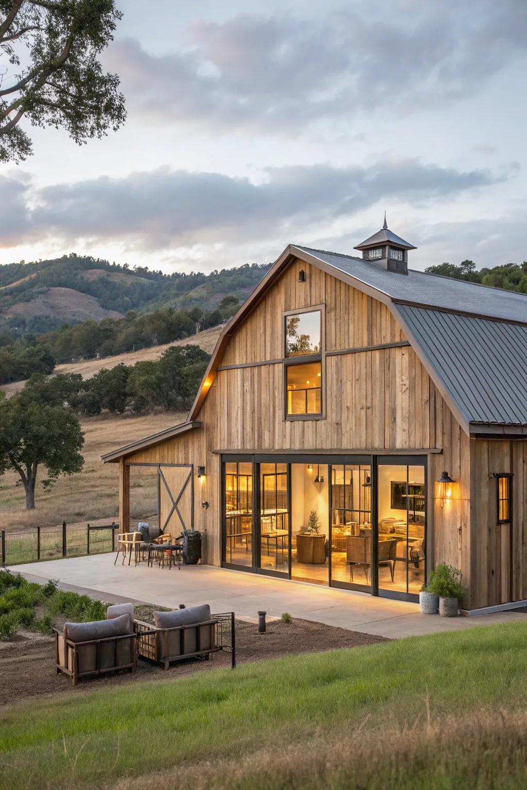 Country barn-style condo with a flawless blend of tradition and modernity.