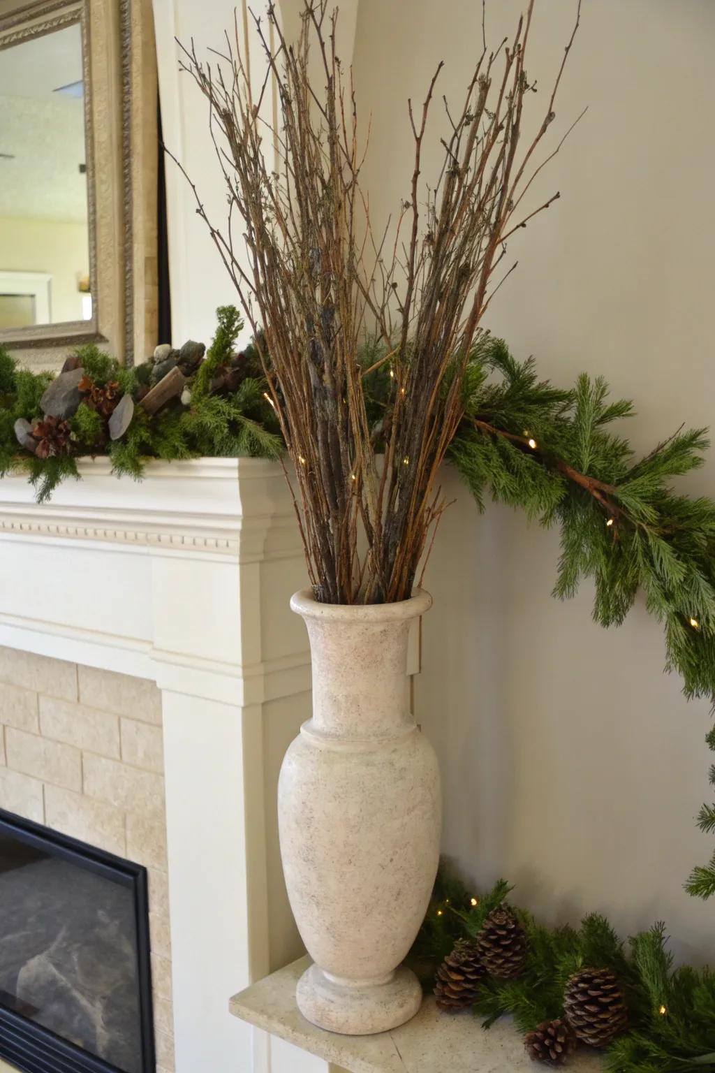 Innate simplicity: twig bundles infuse countryside charisma into your design.