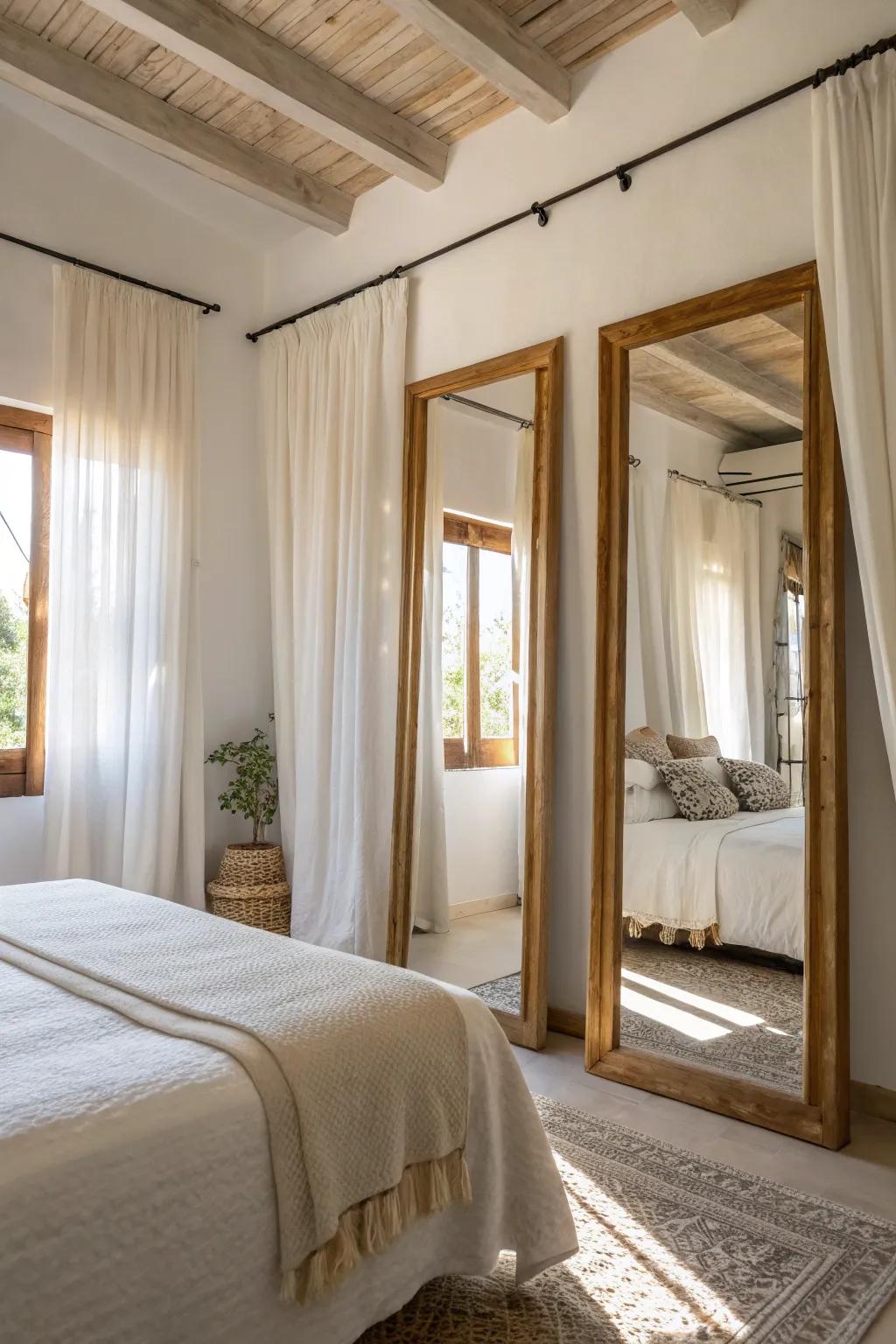Sunlight fashions a spacious and airy atmosphere