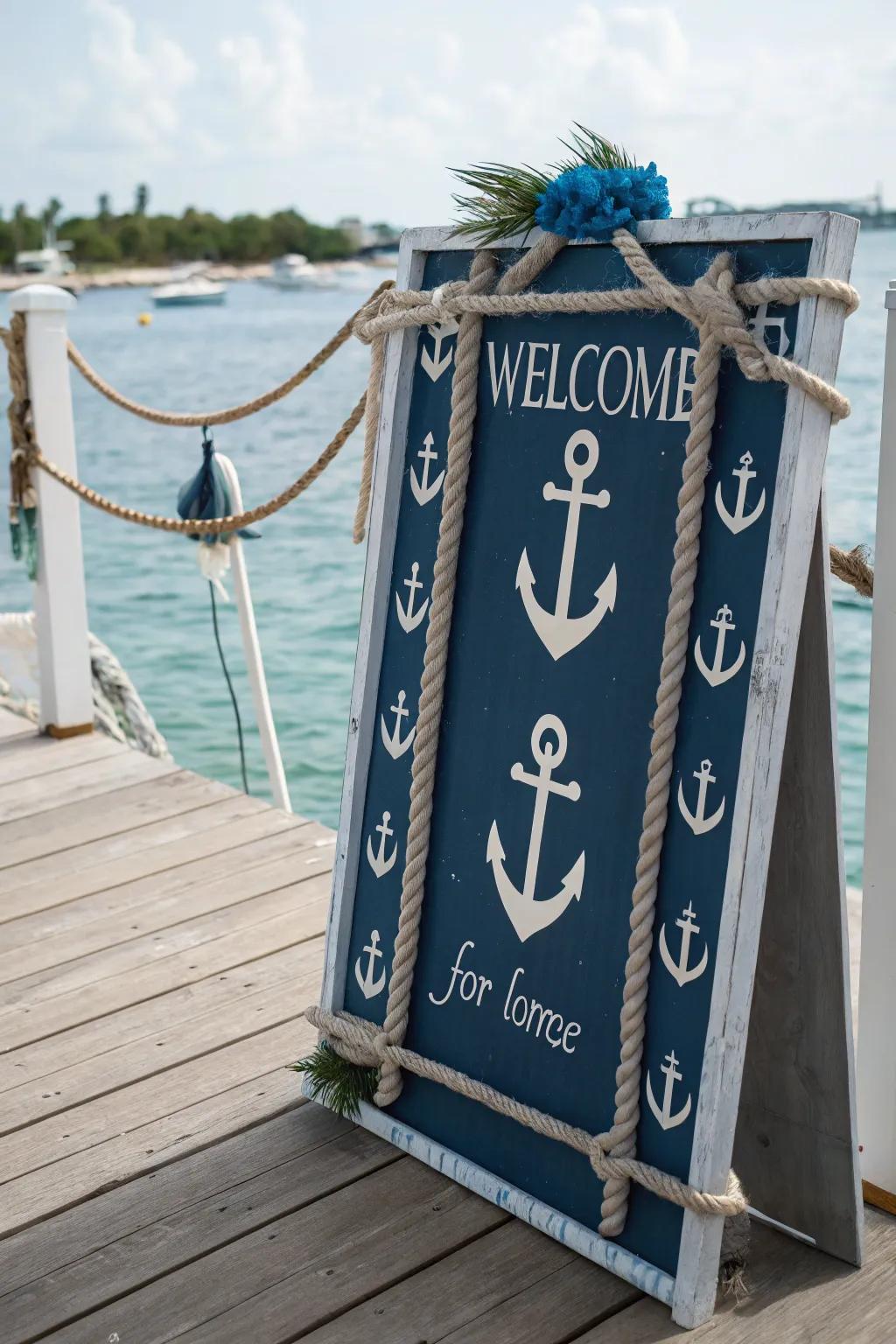 Seafaring themes contribute a revitalizing coastal sensation to your entry area.