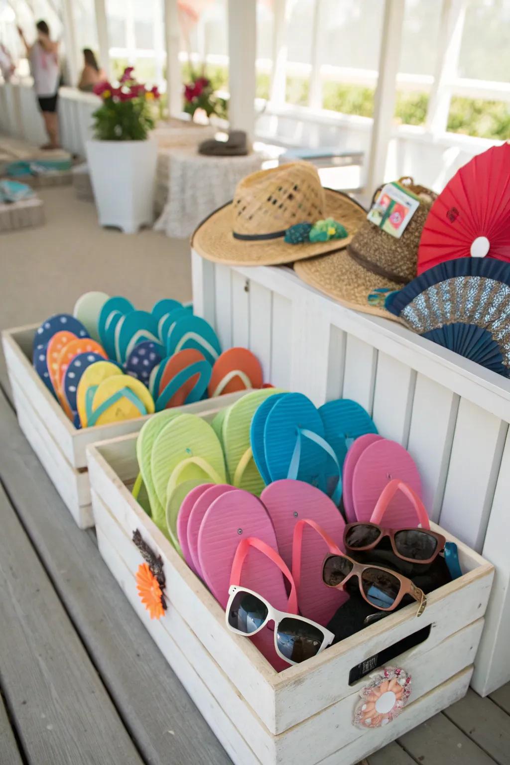 A fashionable relaxation spot using necessities for guests.