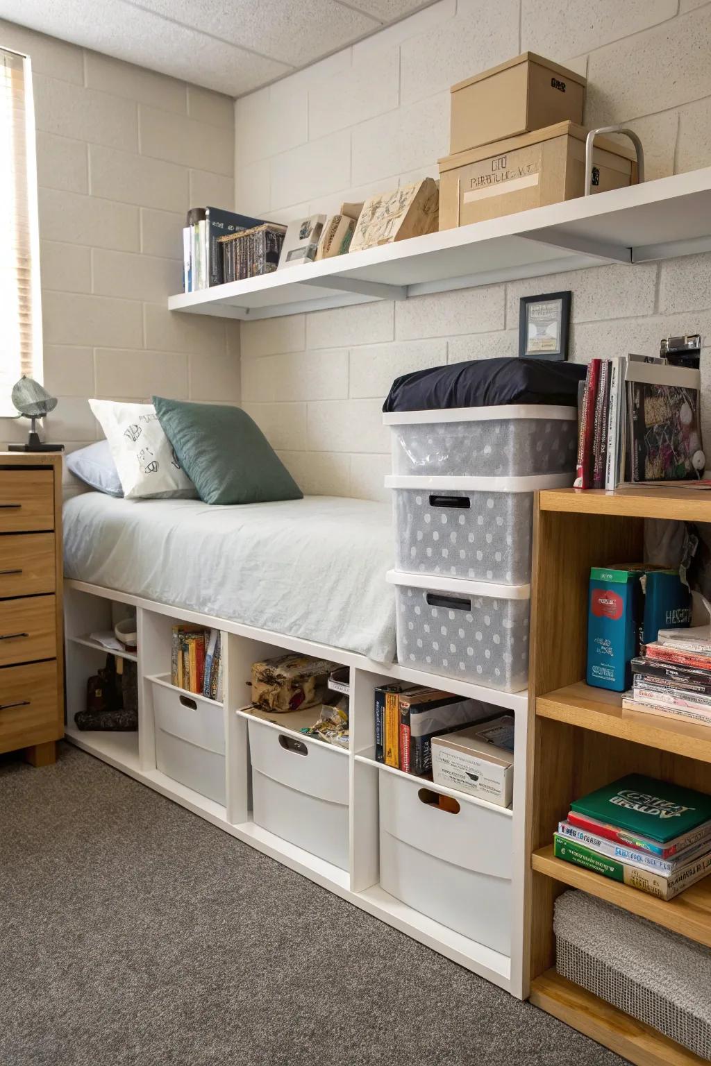 Smart storage design is central to an inviting space.