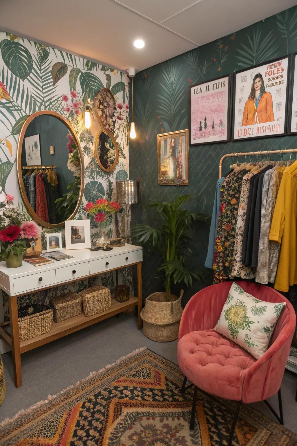 Tailored decor converts your dressing quarters into a remarkable hideaway.