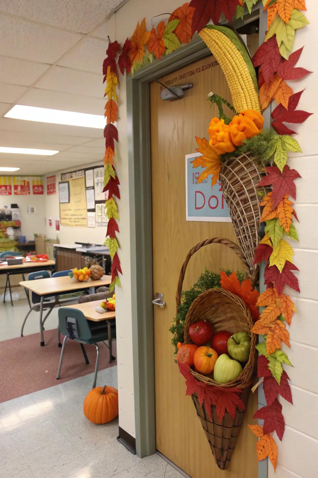 A harvest festival theme brings the season's bounty right to your door.