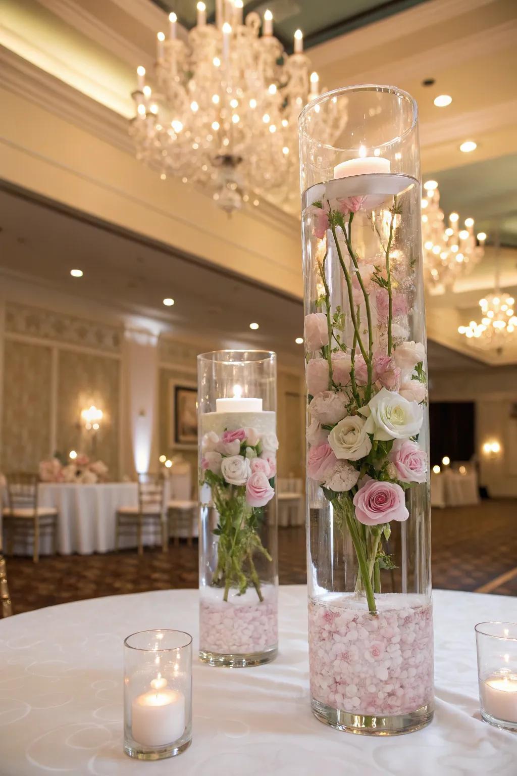 Drifting florals conjure an ethereal and fanciful atmosphere