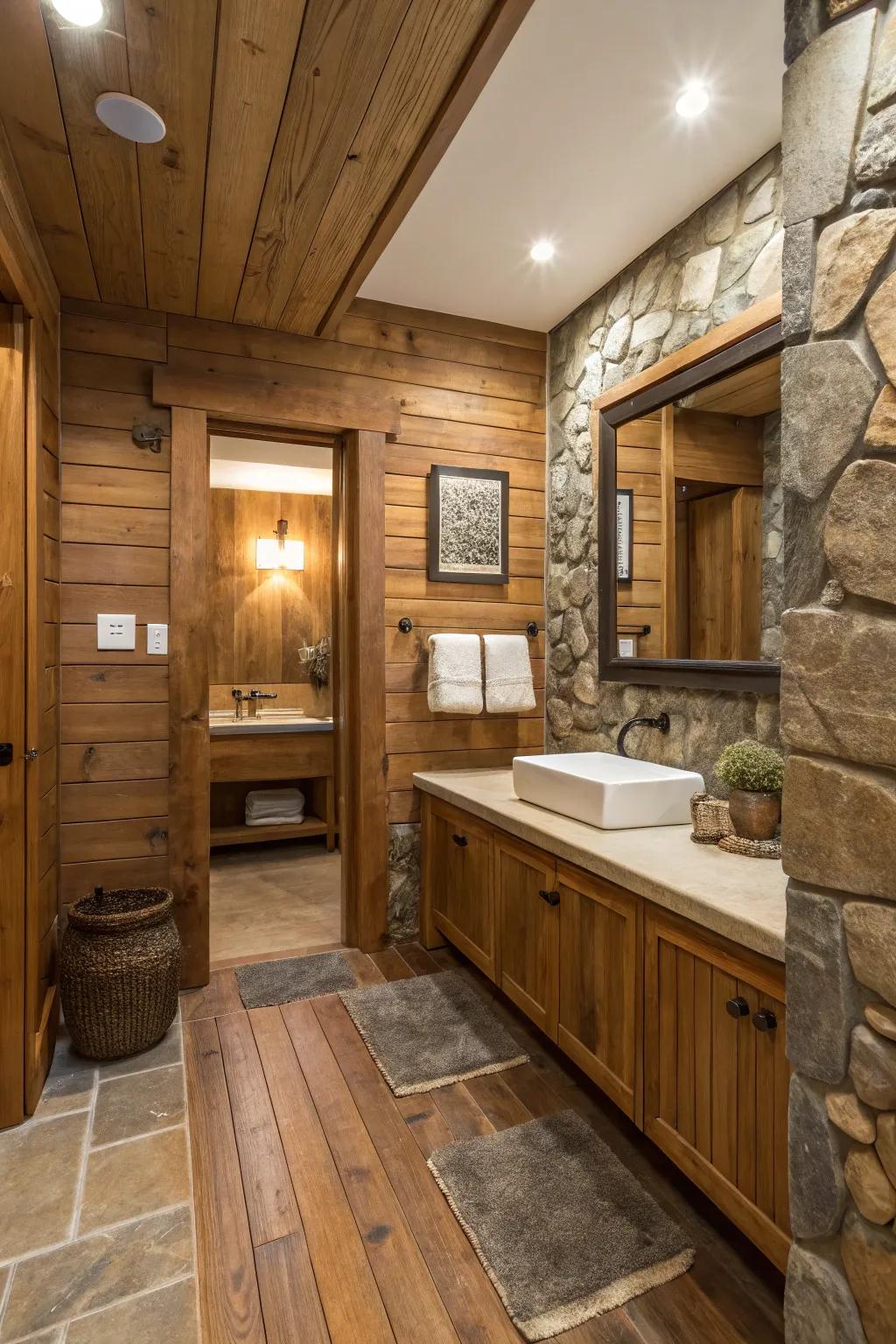 Organic materials add warmth and a bond with nature.