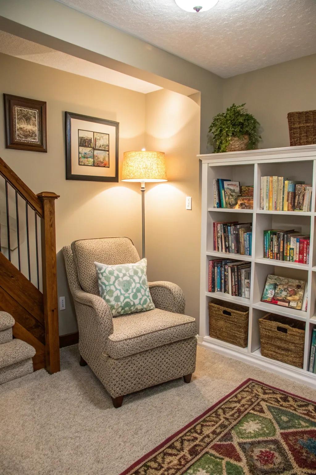 A reading space for moments of peace and escape.