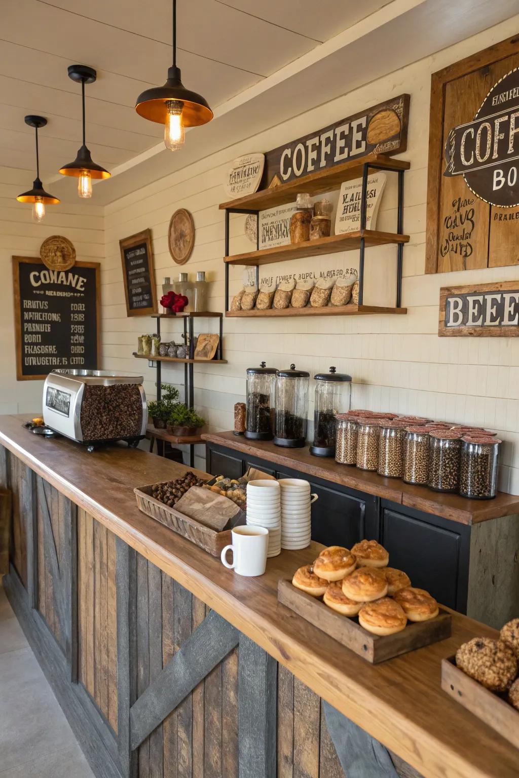 Classic posters for a nostalgic vibe.