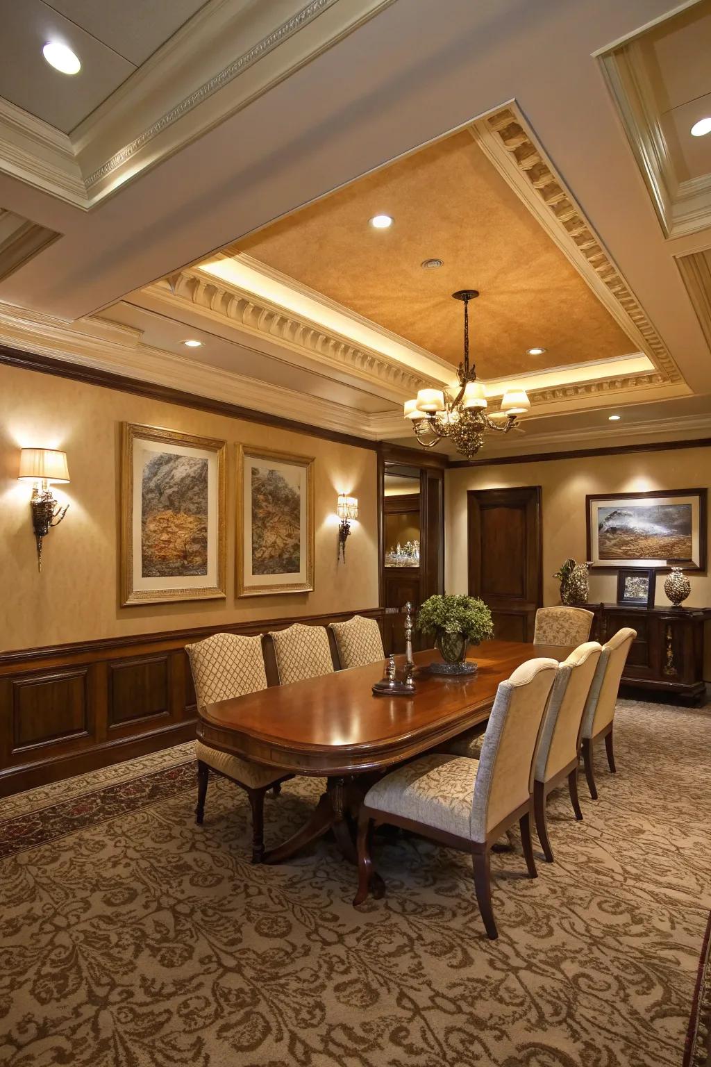 Boost your high wall through attractive simulated molding.