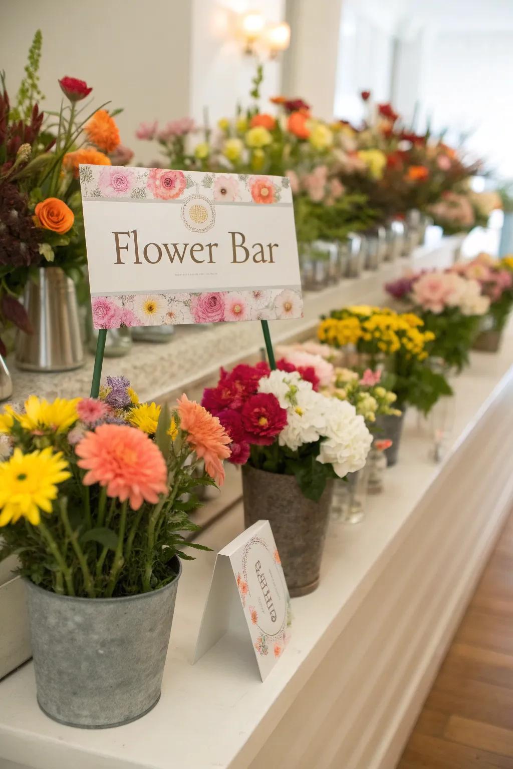 Personalized tags distinguish each bouquet as unique.