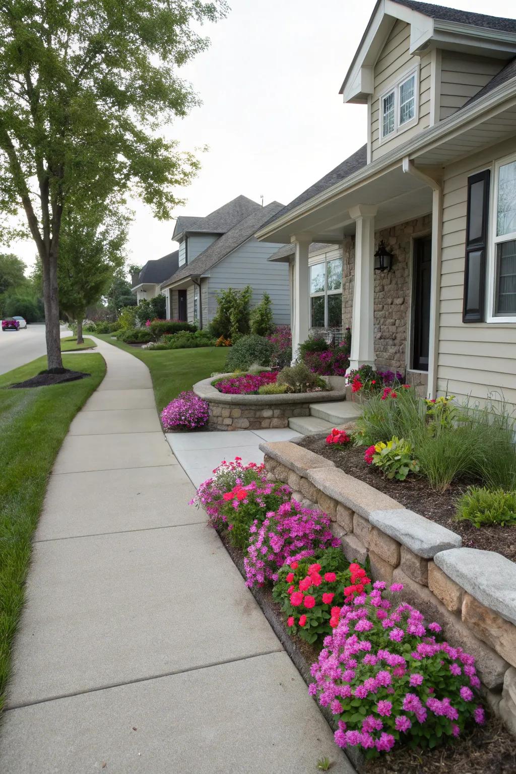 Increase your home's curb appeal with well-placed Blomsies.