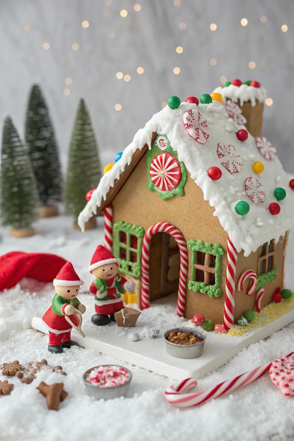 Santa's gingerbread workshop, pulsating with holiday euphoria.