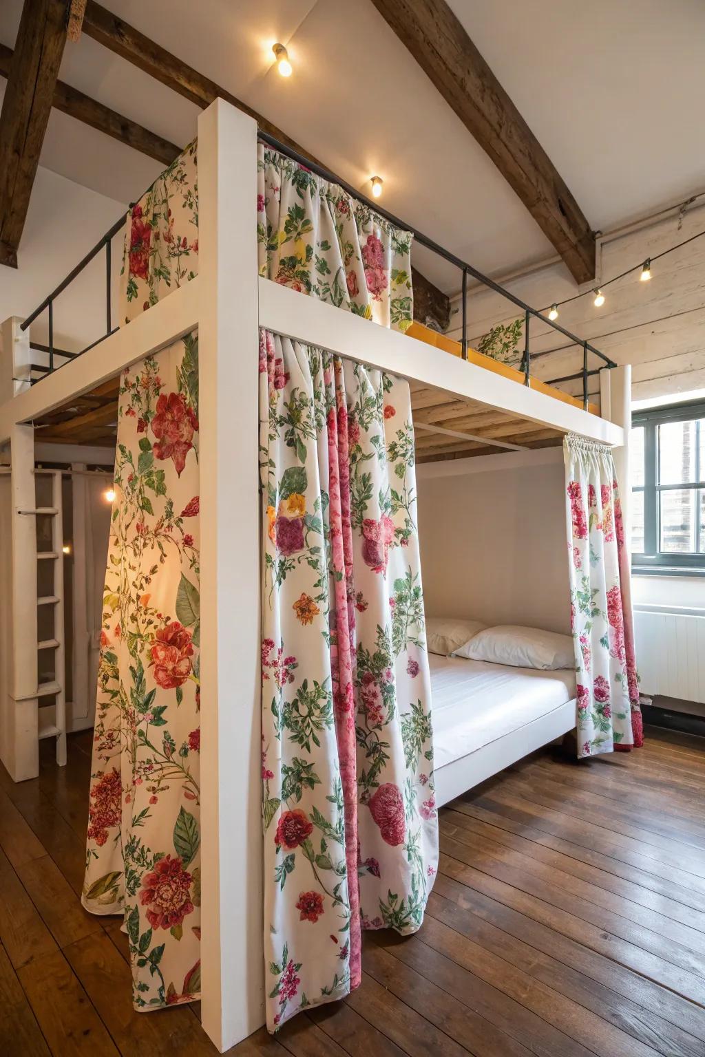 Decorative curtains enrich personality and foster coziness.