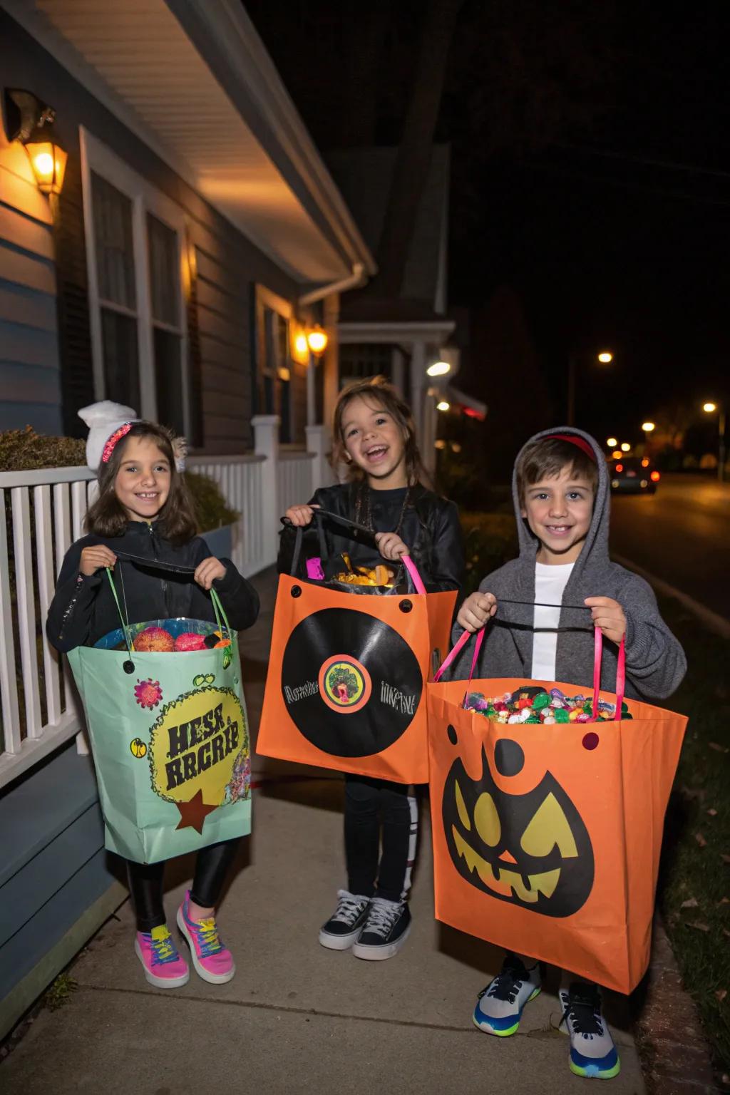 Individualized satchels render deception-or-treating even more pleasurable.