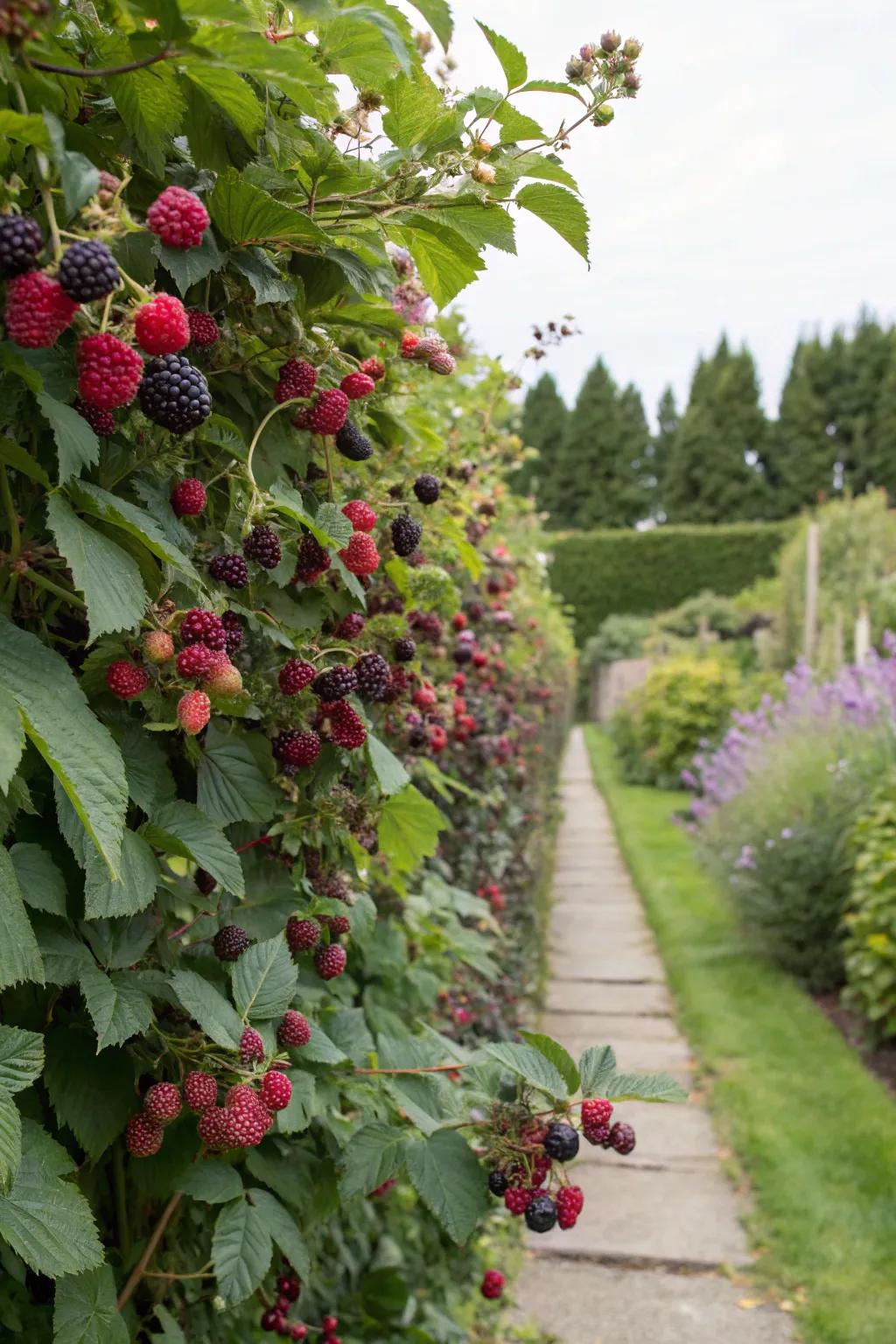 Edible hedges supply beauty and tasty treats