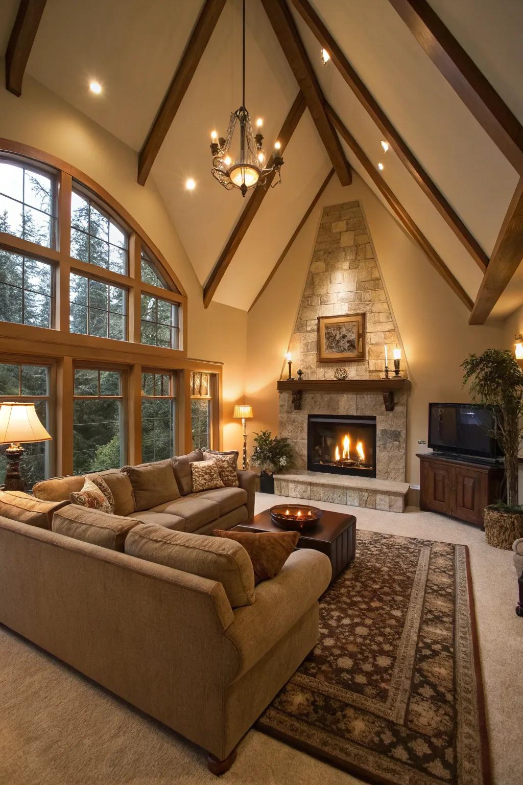 Assemble friends and family around a snug seating area.