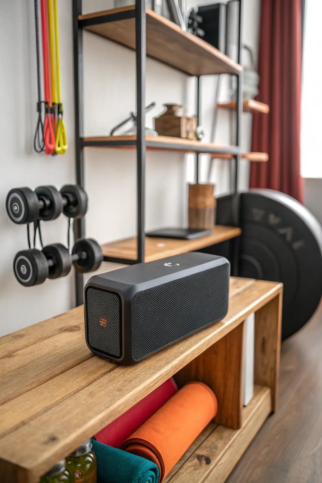 Bluetooth speaker: Music to fuel your workouts.