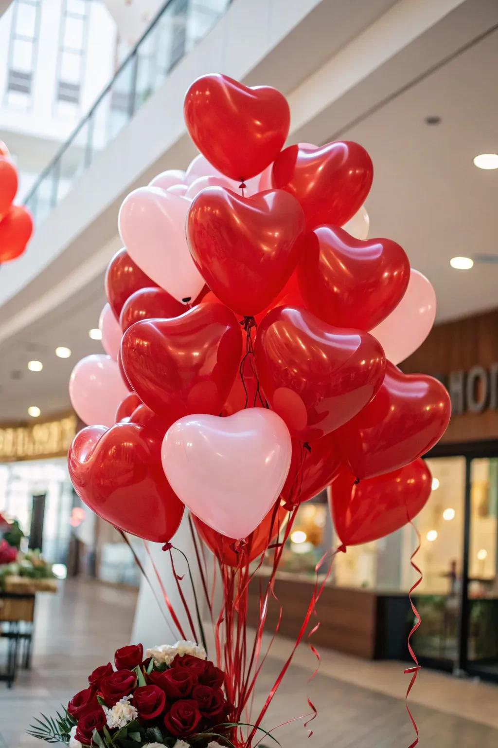 Adding a playful touch with a balloon bouquet.