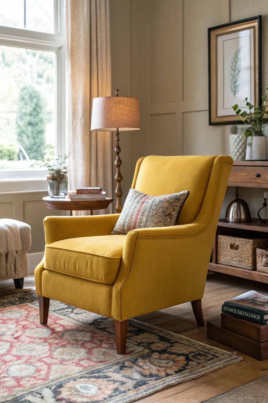 A splash of color can quickly make your room feel better