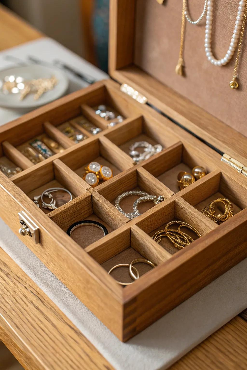 Ensure your treasures are arranged with sectional cases.